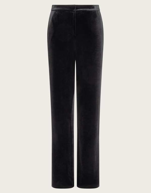 Monsoon Vada Velvet Trousers Black - Image 6