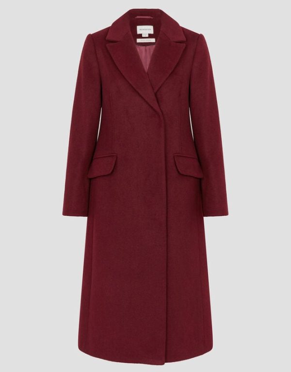 Monsoon Arabella A-Line Coat Red - Image 5