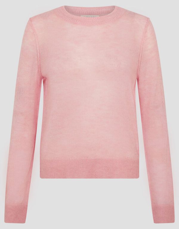 Monsoon Mel Sheer Seamed Jumper Pink - Image 5