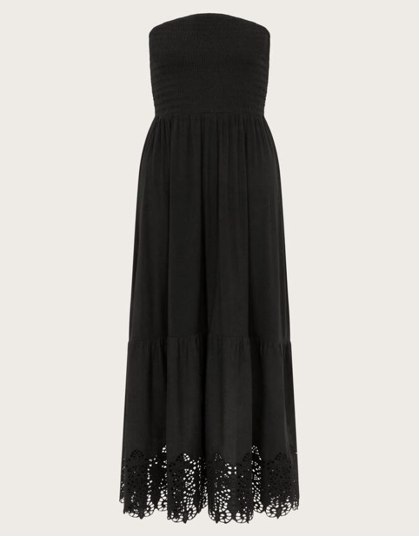 Monsoon Bailey Bandeau Dress Black - Image 6