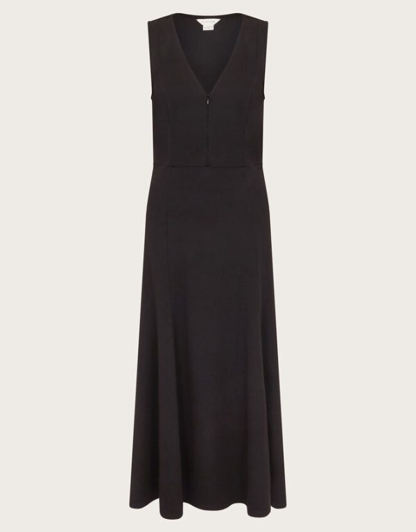 Monsoon Polly Ponte Midi Dress Black - Image 6