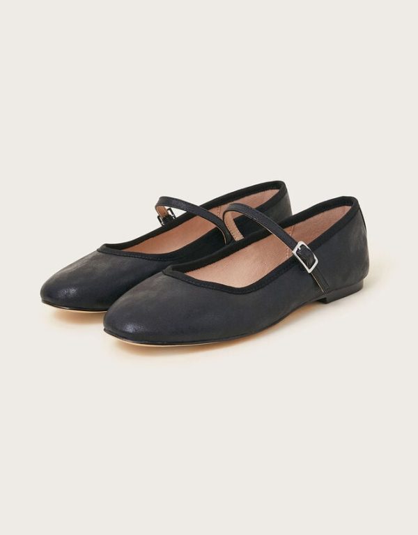 Monsoon Mary Jane Flats Black - Image 2