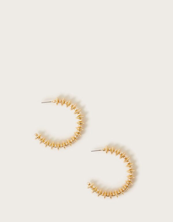 Monsoon Beaded Hoop Earrings - Image 2