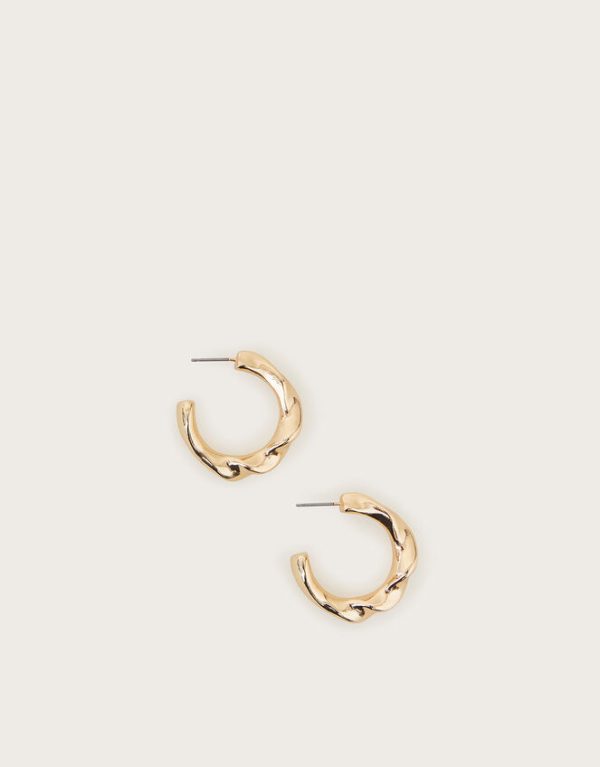 Monsoon Molten Twist Hoop Earrings