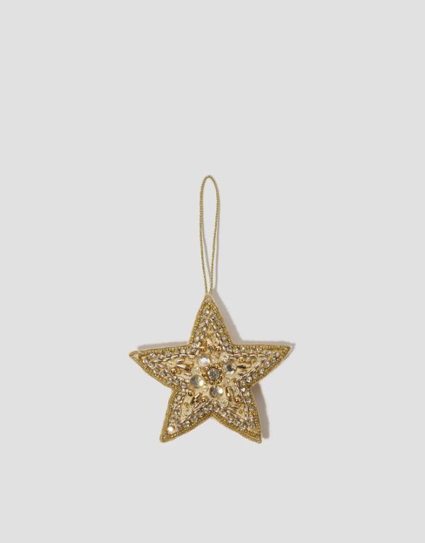 Monsoon Embellished Star Christmas Tree Decoration