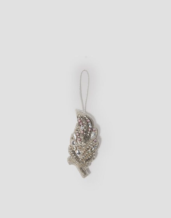 Monsoon Embellished Feather Christmas Tree Decoration