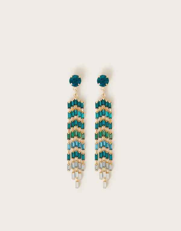 Monsoon Gemstone Fringe Drop Earrings