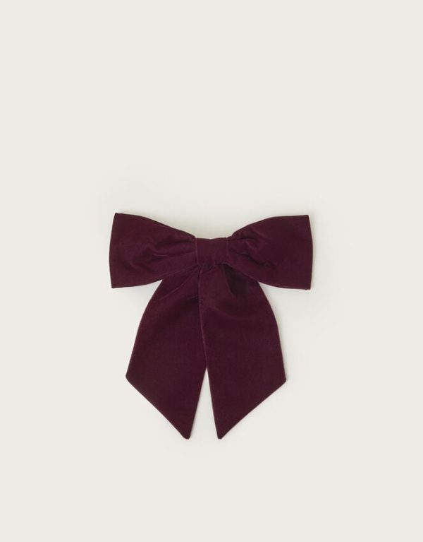 Monsoon Velvet Bow Hair Clip