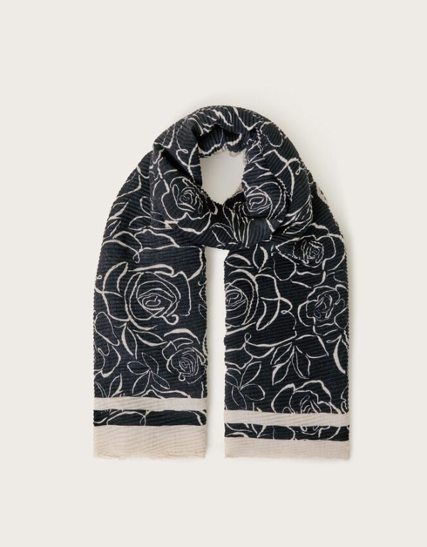 Monsoon Hope Rose Print Scarf