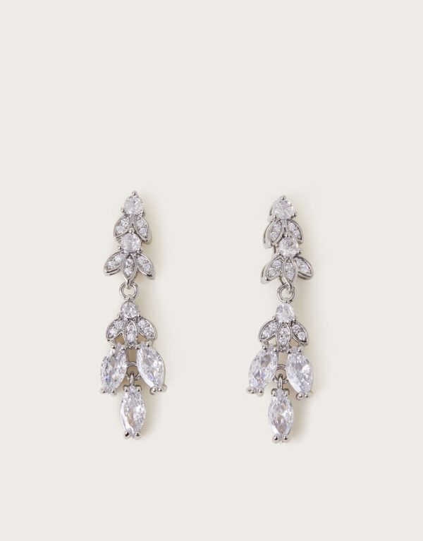 Monsoon Delicate Gemstone Drop Earrings - Image 2