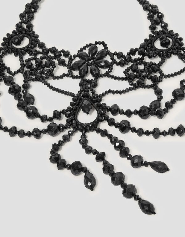 Monsoon Beaded Chandelier Collar Necklace