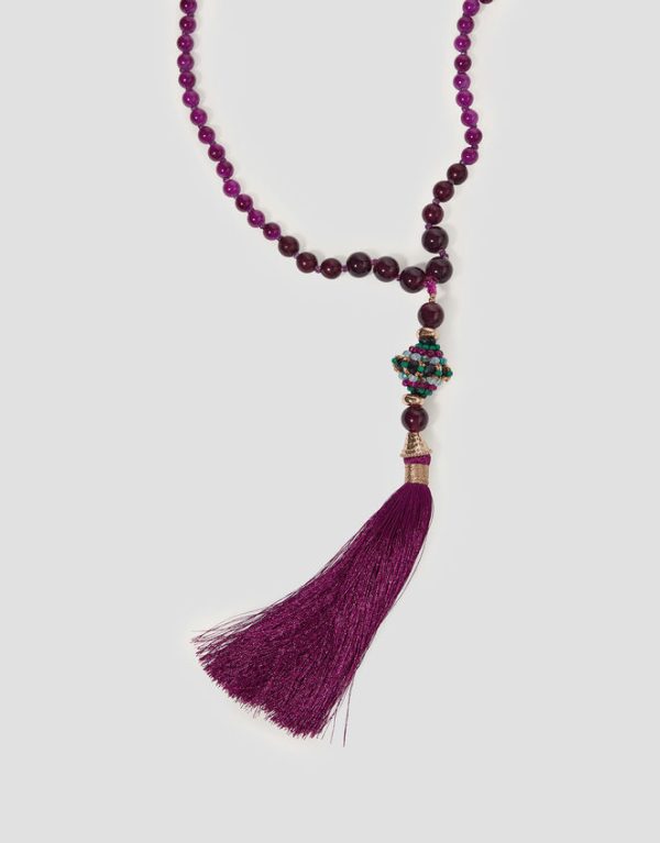 Monsoon Beaded Tassel Necklace