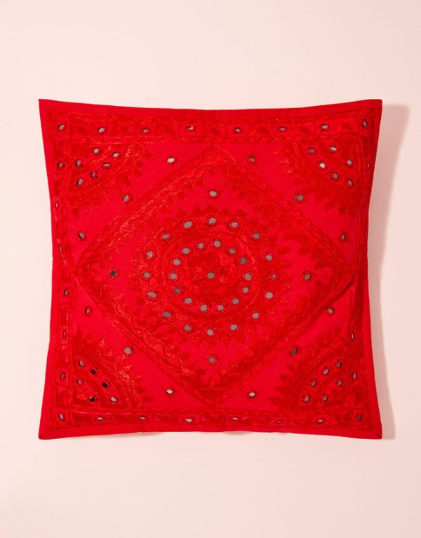 Monsoon Mirrorwork Square Cushion