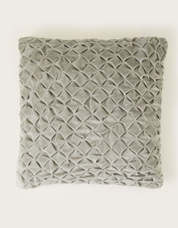 Monsoon Quilted Velvet Cushion