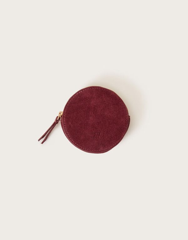 Monsoon Suede Round Coin Purse