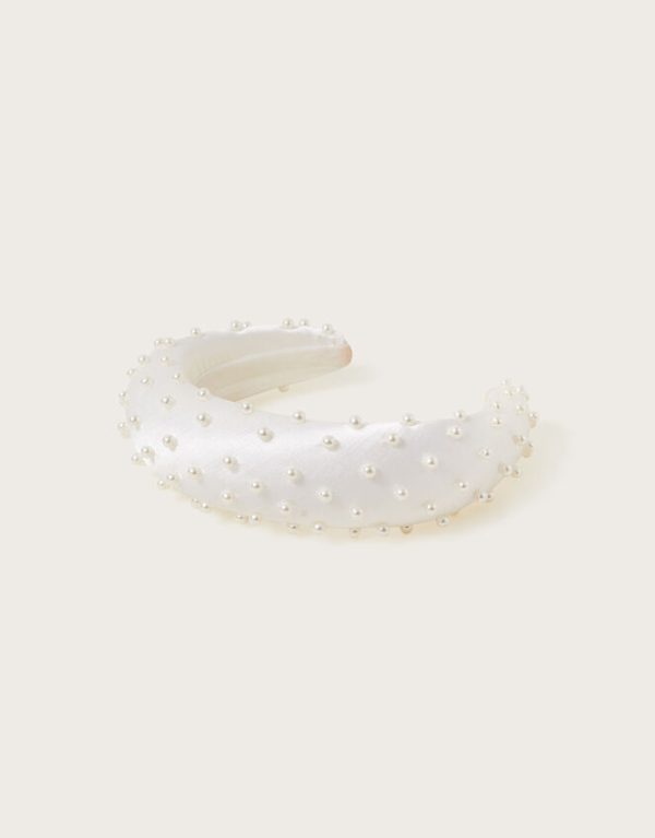 Monsoon Pearl Padded Bridal Headband - Image 2