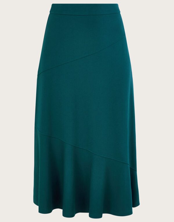 Monsoon Ava A-Line Ponte Skirt Green - Image 5