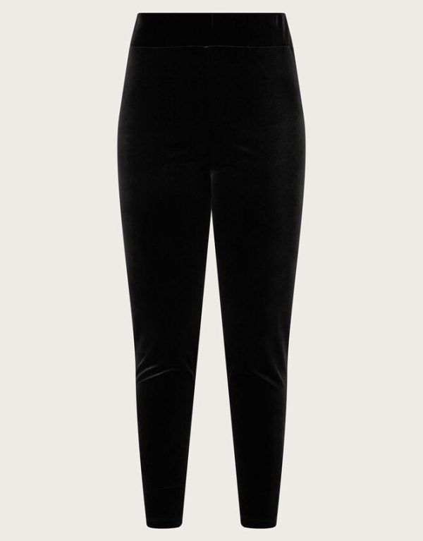 Monsoon Velvet Leggings Black - Image 5