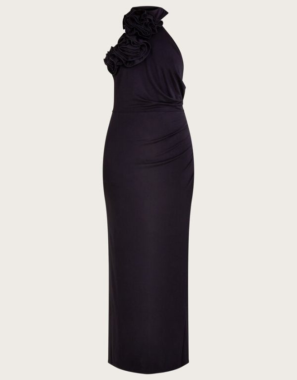 Monsoon Carly Corsage Dress Black - Image 6