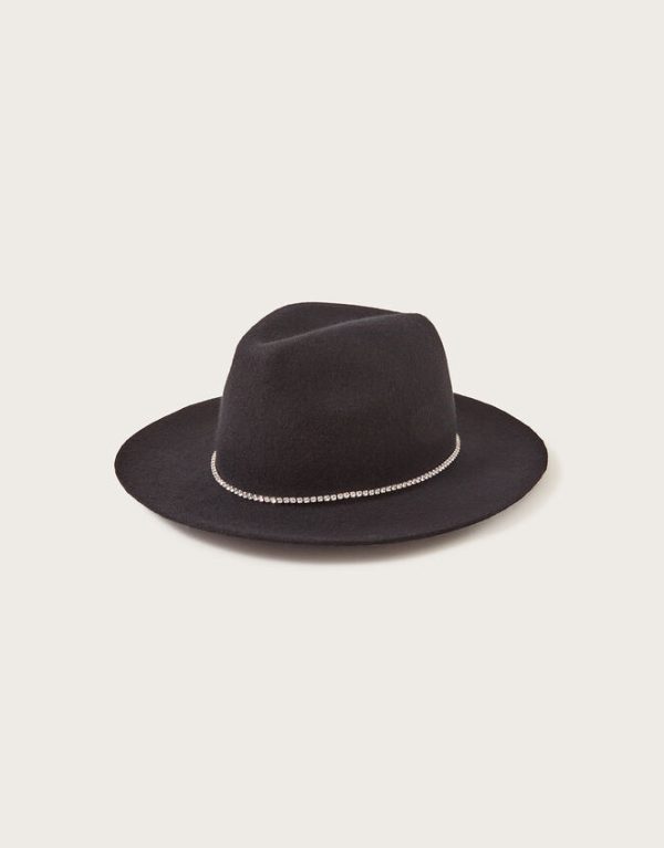 Monsoon Embellished Wool Fedora