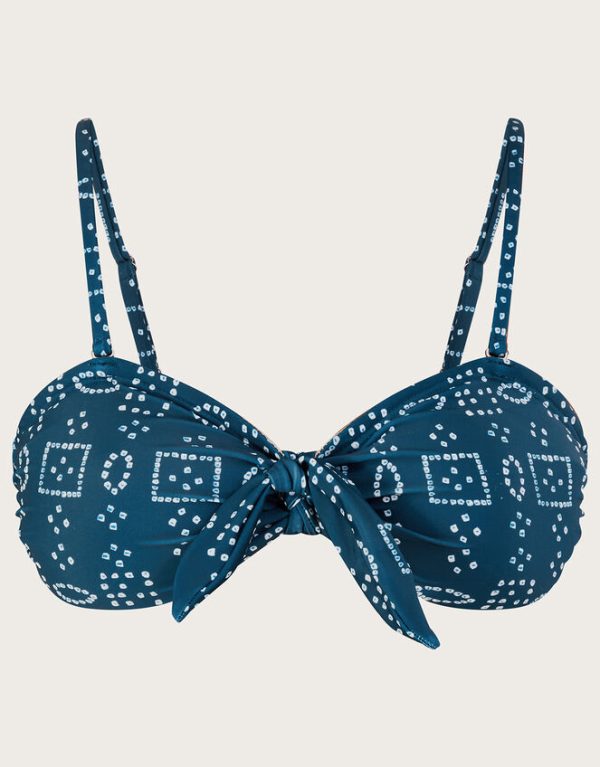 Monsoon Batik Dye Bikini Top Blue - Image 5