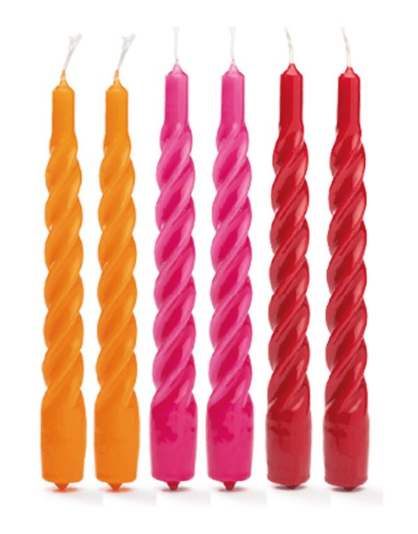 Monsoon Anna and Nina Twisted Candles 6-Pack - Image 2