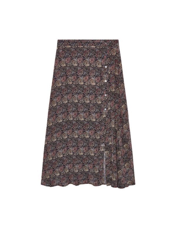 Monsoon Maison Hotel Paisley Printed Midi Skirt Blue - Image 6