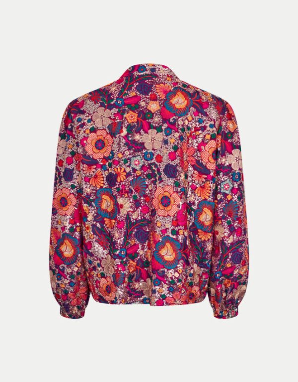 Monsoon East Embellished Floral Bomber Jacket Multi - Image 5