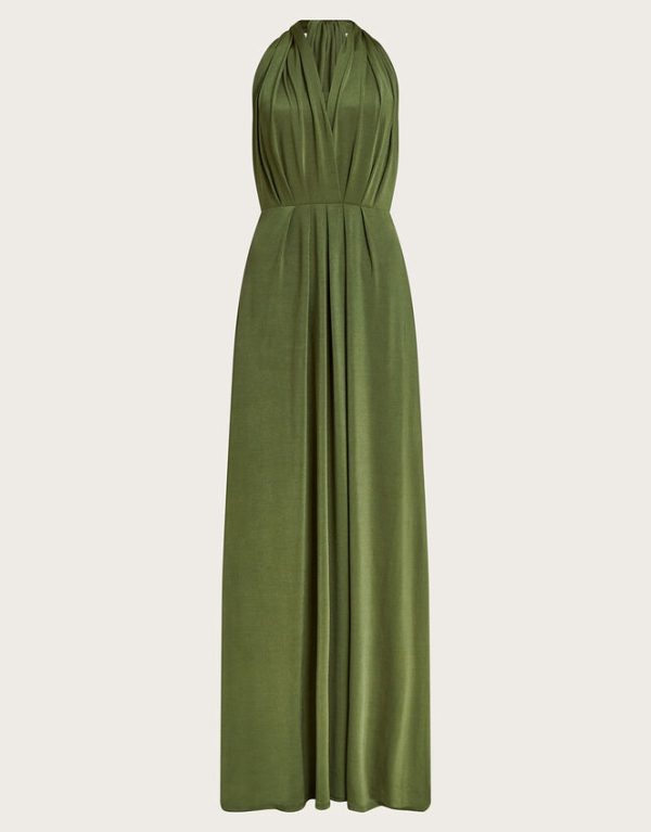 Monsoon Thea Multiway Bridesmaid Dress Green - Image 5