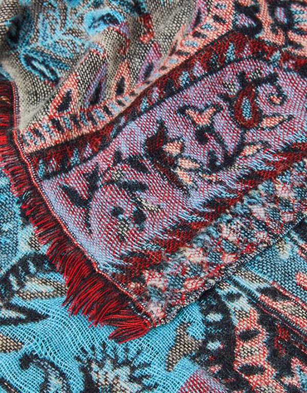 Monsoon Lil Paisley Patchwork Scarf - Image 3