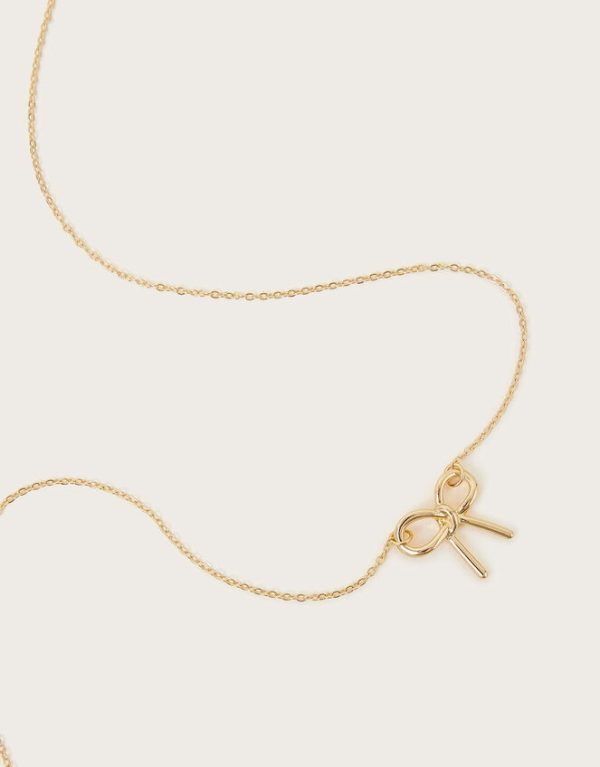 Monsoon Knot Bow Pendant Necklace - Image 2