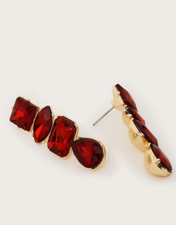 Monsoon Gemstone Drop Earrings - Image 2