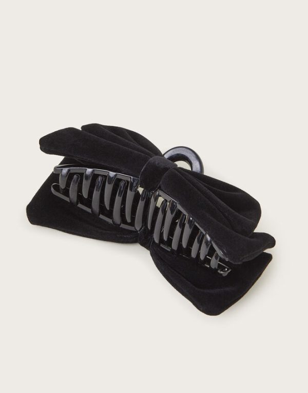 Monsoon Velvet Bow Claw Clip - Image 2