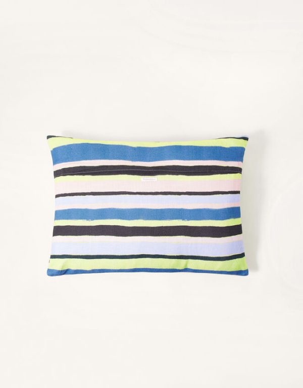 Monsoon Stripe Rectangle Cotton Cushion - Image 3