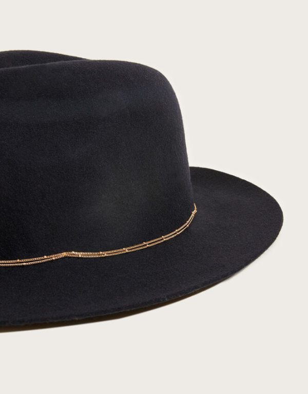 Monsoon Chain Trim Fedora Hat - Image 3