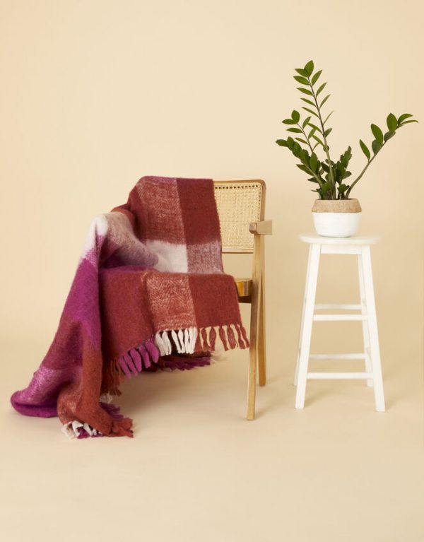 Monsoon Check Blanket Throw - Image 2