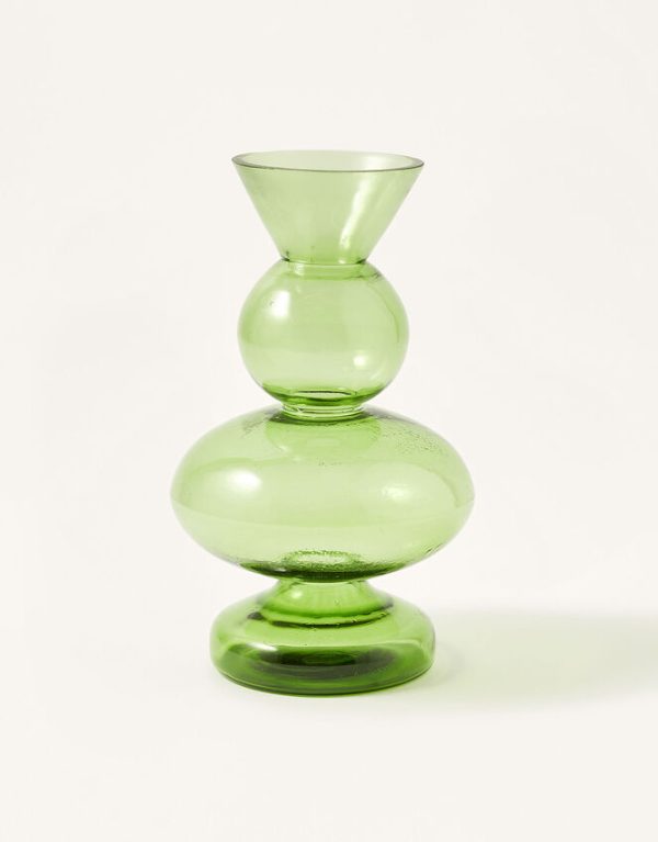 Monsoon Colour Glass Round Tiered Vase - Image 2