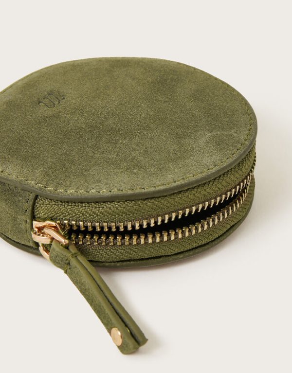 Monsoon Suede Round Coin Purse - Image 2