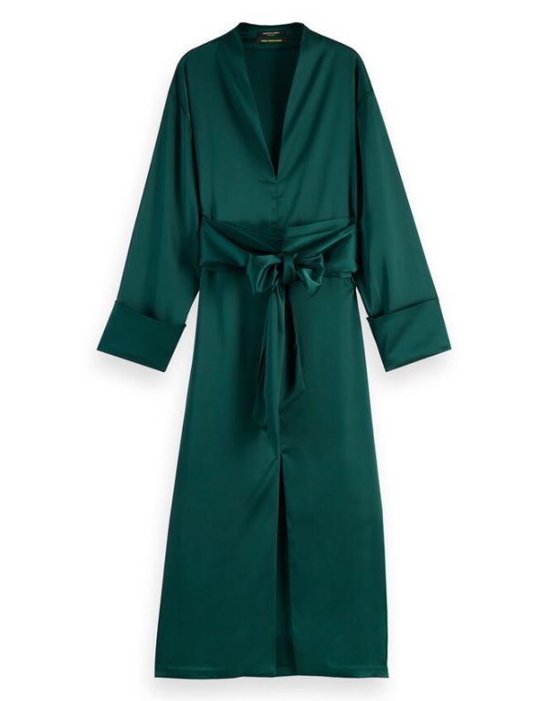 Monsoon Scotch and Soda Kimono Midi Dress Green - Image 7