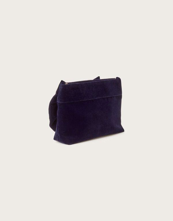 Monsoon Velvet Bow Clutch - Image 3