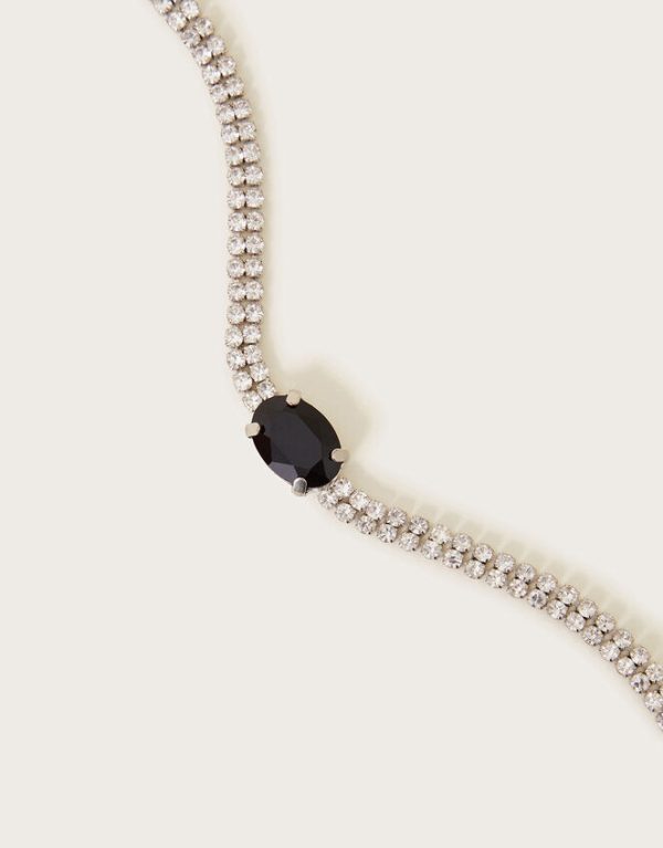 Monsoon Stone Diamanté Choker Necklace - Image 3