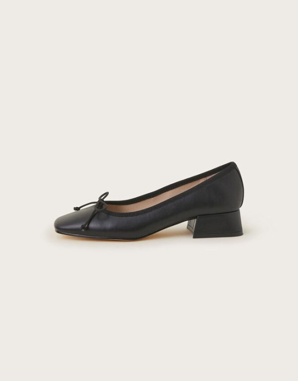 Monsoon Squared-Toe Block Heels Black - Image 2