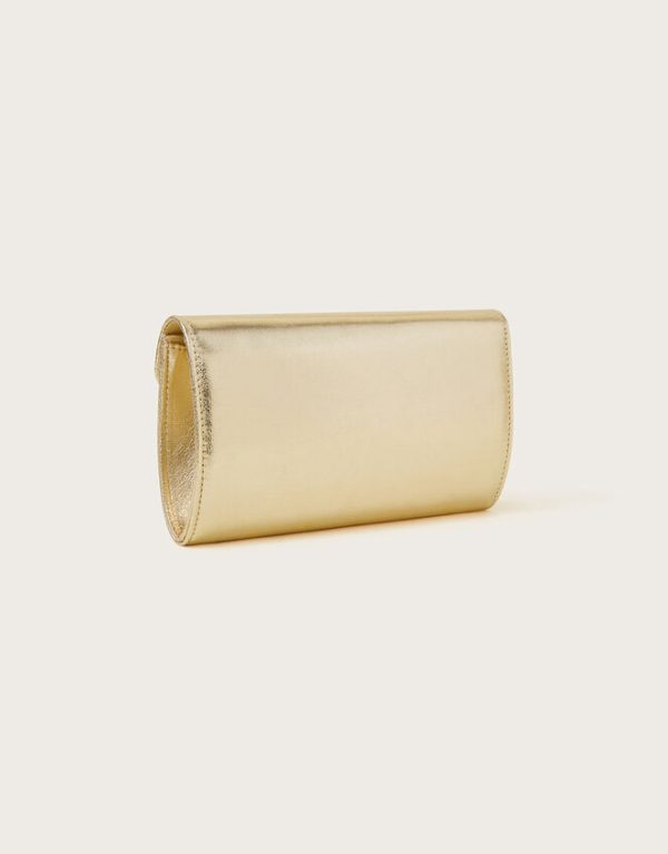 Monsoon Metallic Clutch Bag - Image 3