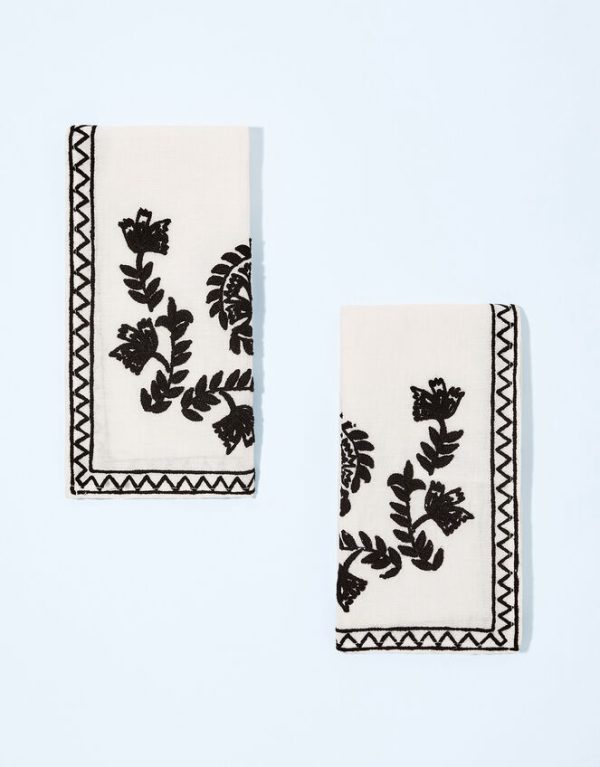 Monsoon Embroidered Reusable Napkins Set of Two - Image 3