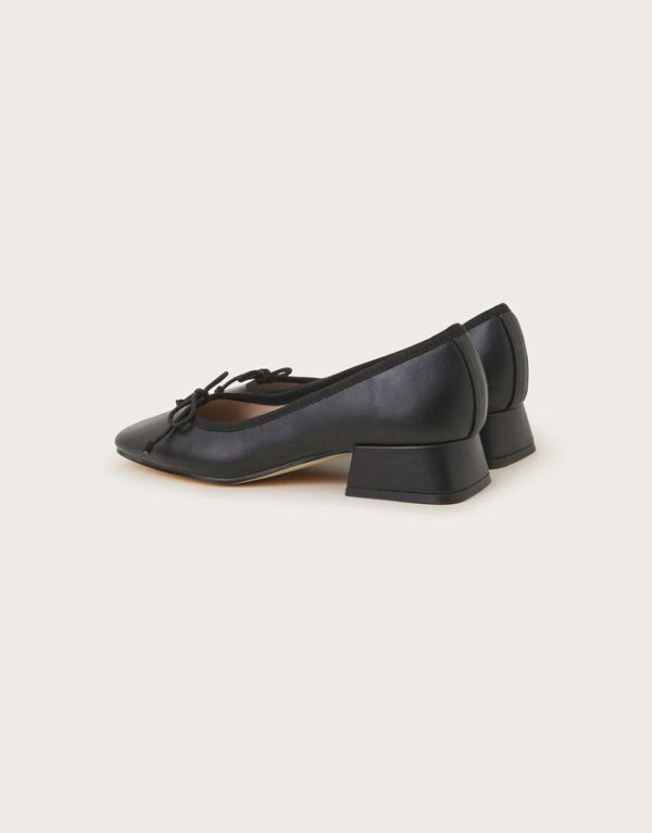 Monsoon Squared-Toe Block Heels Black - Image 3