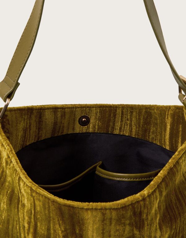 Monsoon Erin Velvet Hobo Bag - Image 3