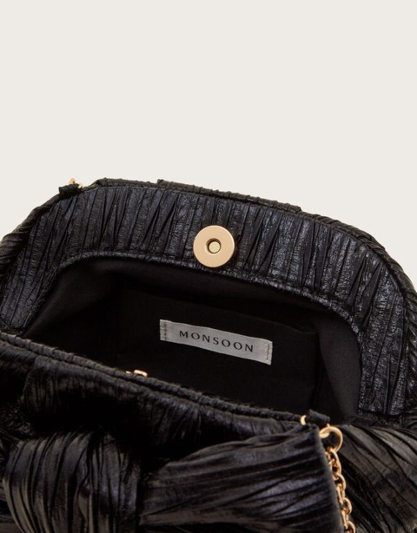 Monsoon Isla Plisse Bow Bag - Image 3