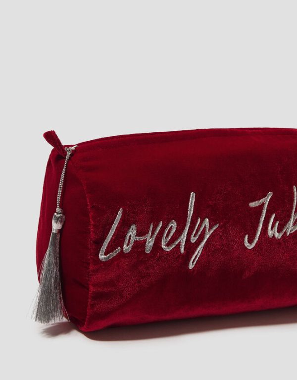 Monsoon Lovely Jubbly Velvet Make Up Bag - Image 4