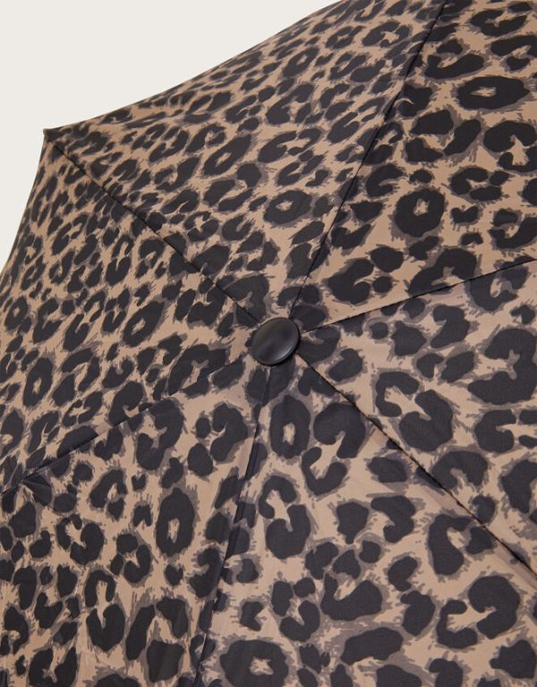 Monsoon Leopard Print Umbrella - Image 3