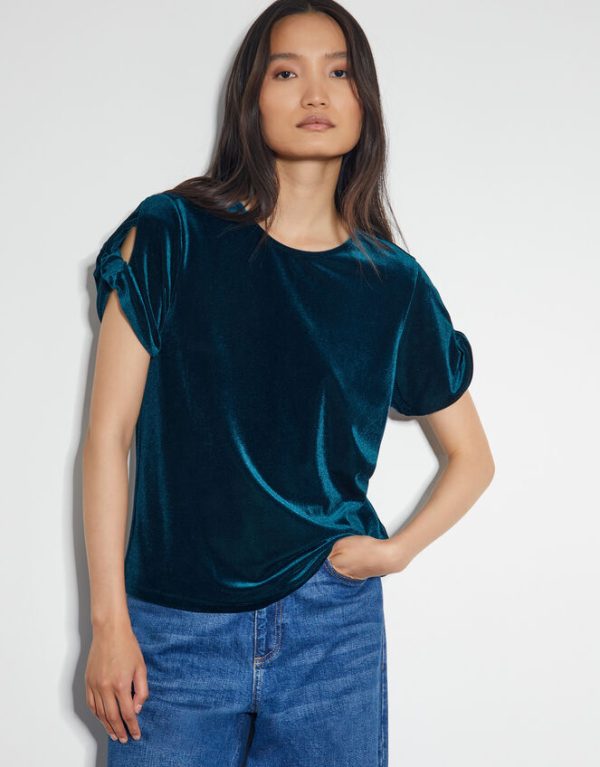 Monsoon Viv Velvet T-ShirtTeal